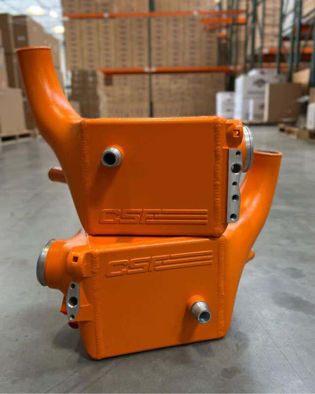 CSF 2025+ BMW G90 M5 / G99 M5 Touring Charge Air Cooler - Fiire Orange Matte