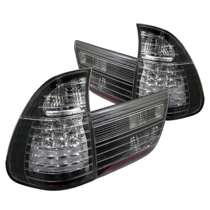 Spyder BMW E53 X5 00-06 4PCS LED Tail Lights Black ALT-YD-BE5300-LED-BK SPYDER