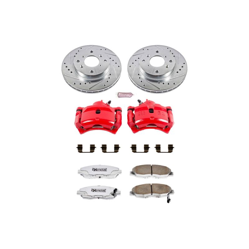 Power Stop 98-99 Acura CL Front Z26 Street Warrior Brake Kit w/Calipers PowerStop