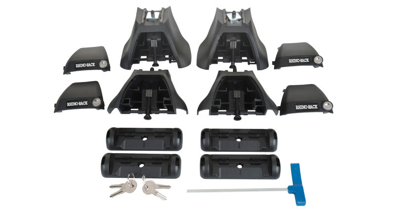 Rhino-Rack 14-19 Toyota Corolla 4 Door Sedan Vortex 2500 2 Bar Roof Rack - Black