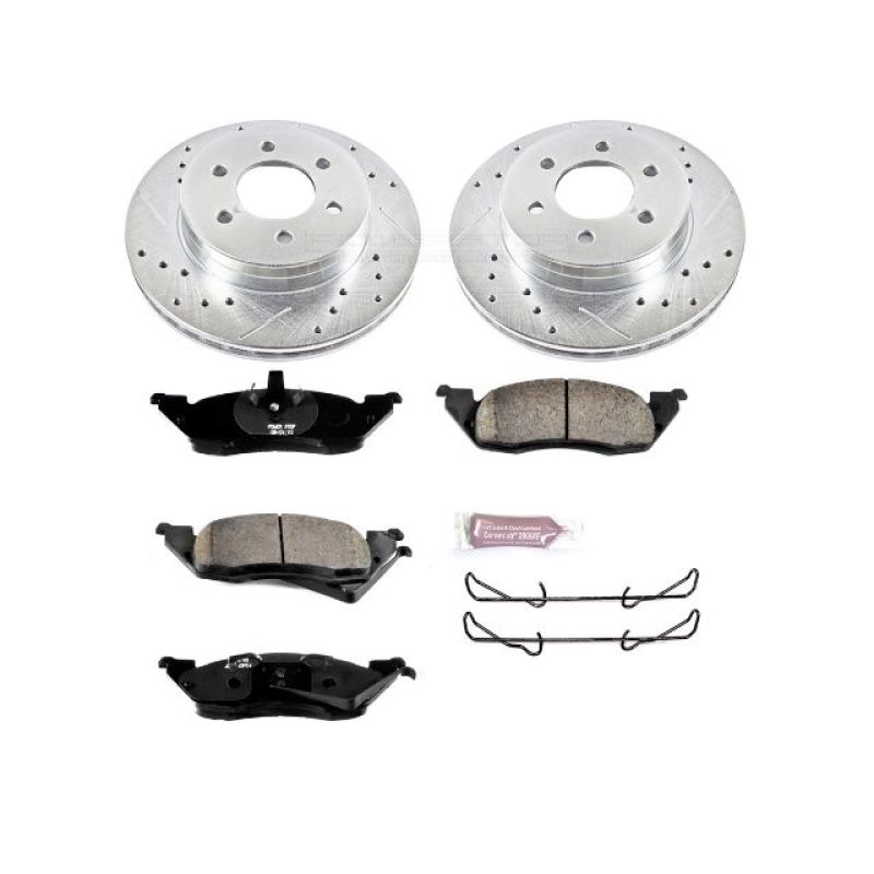 Power Stop 97-98 Dodge Dakota Front Z23 Evolution Sport Brake Kit PowerStop