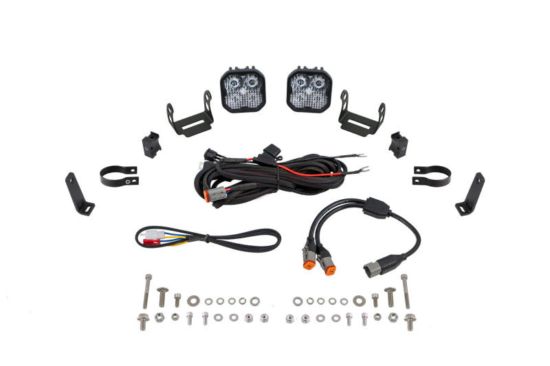 Diode Dynamics SS3 LED Bumper 1 3/4 In Roll Bar Kit Sport - White Combo (Pair) Diode Dynamics