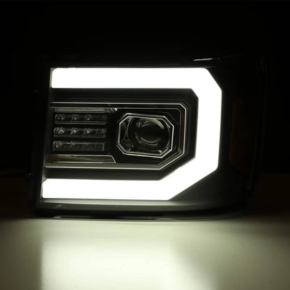 2007-2014 GMC Sierra AlphaRex PRO-Series Projector Headlights - 880605