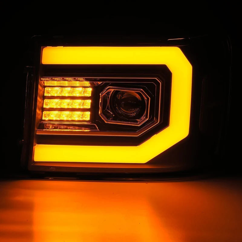 2007-2014 GMC Sierra AlphaRex PRO-Series Projector Headlights - 880605