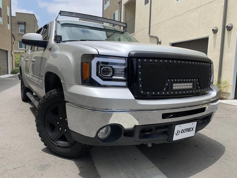 2007-2014 GMC Sierra AlphaRex PRO-Series Projector Headlights - 880605