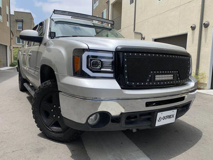 2007-2014 GMC Sierra AlphaRex PRO-Series Projector Headlights - 880605