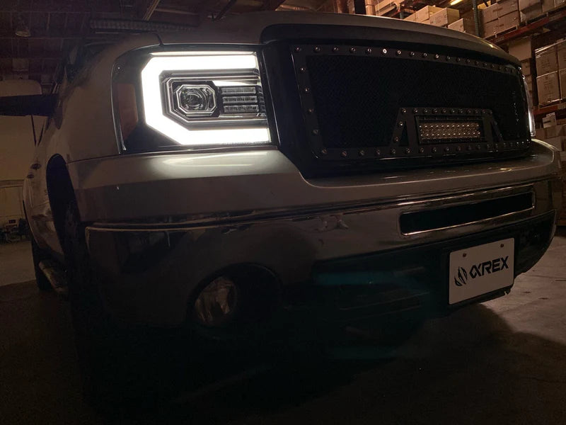 2007-2014 GMC Sierra AlphaRex PRO-Series Projector Headlights - 880605