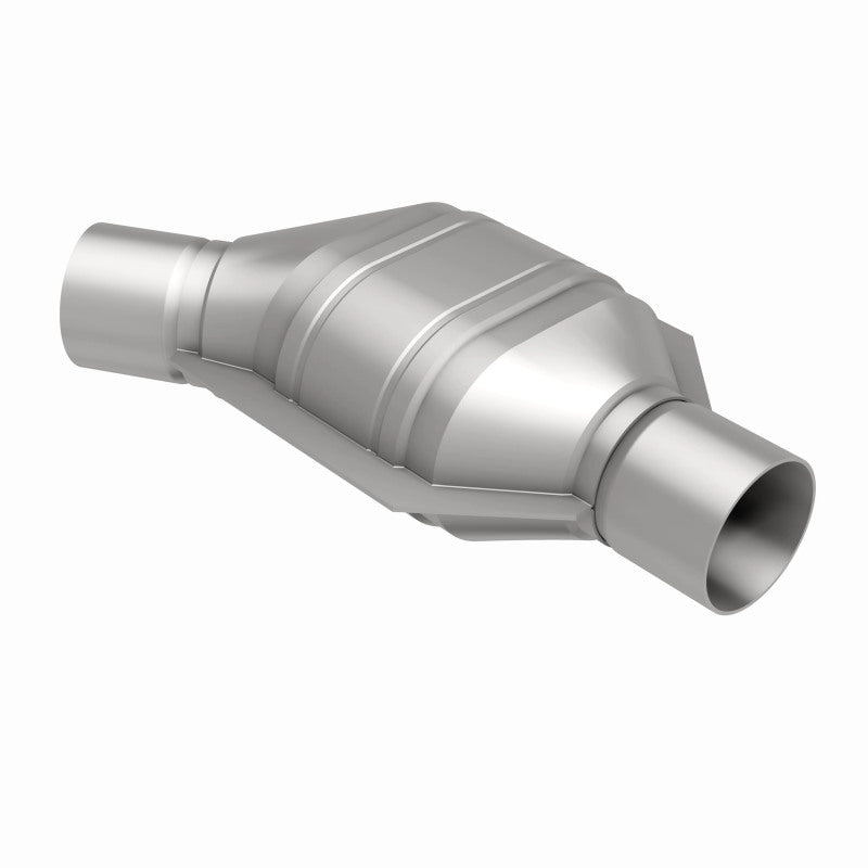 MagnaFlow Conv Univ 2.25in Inlet/Outlet Angled Offset/Center Calif OBDII Magnaflow