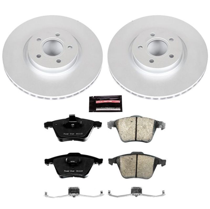 Power Stop 06-13 Volvo C70 Front Z23 Evolution Sport Coated Brake Kit PowerStop