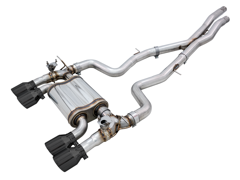 AWE Tuning BMW F8X M3/M4 Track Edition Catback Exhaust - Diamond Black Tips AWE Tuning