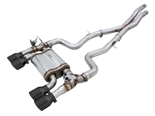 AWE Tuning BMW F8X M3/M4 Track Edition Catback Exhaust - Diamond Black Tips AWE Tuning