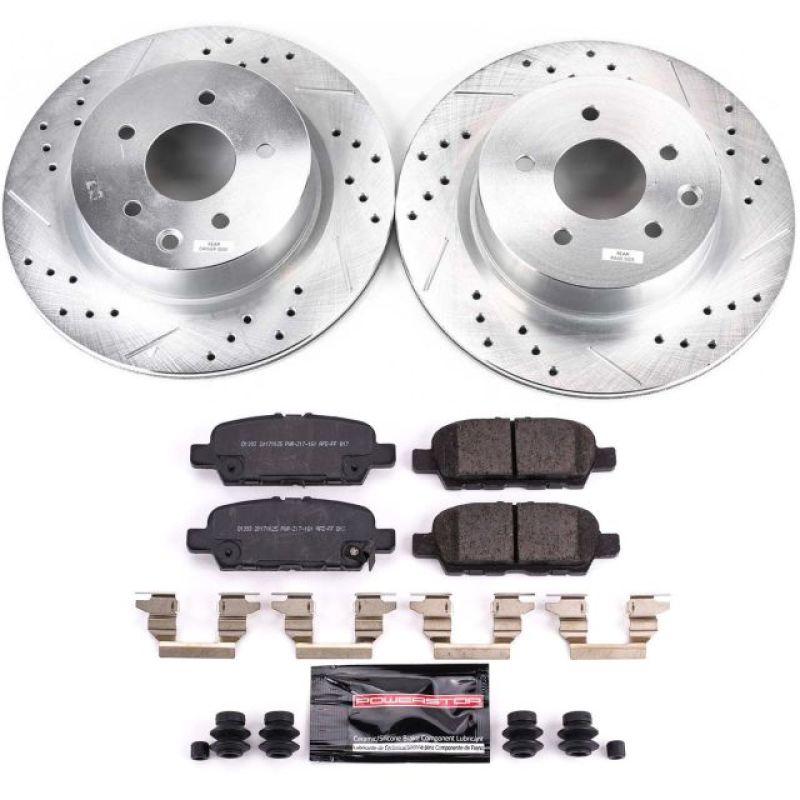 Power Stop 18-19 Nissan 370Z Front & Rear Z17 Evolution Geomet Coated Brake Kit