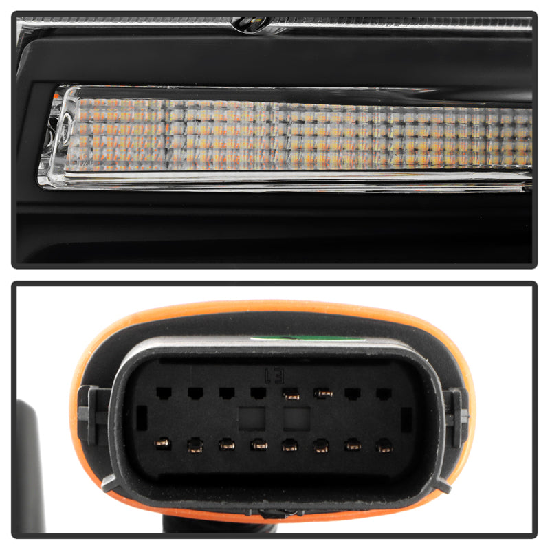 Spyder 14-21 Jeep Grand Cherokee (HID Model Only) Projector Headlights - Black SPYDER