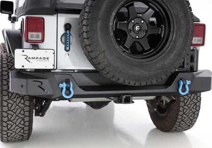 Rampage 07-18 Jeep Wrangler JK (Incl. Unlimited) Trailguard Rear Bumper - Black Rampage