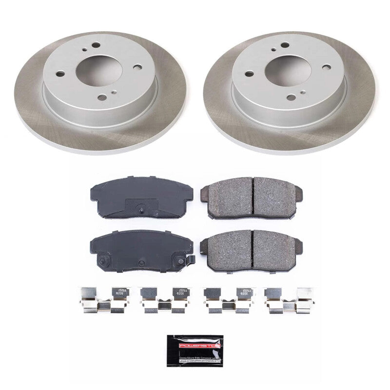 Power Stop 01-06 Nissan Sentra Rear Semi-Coated Rotor Kit PowerStop