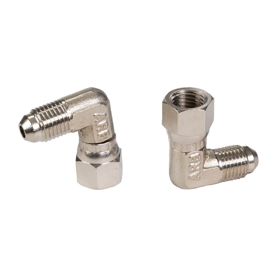 ARB Air Line Elbow Fitting JIC-4(M) JIC-4(F) 2PK 0740104 Pair