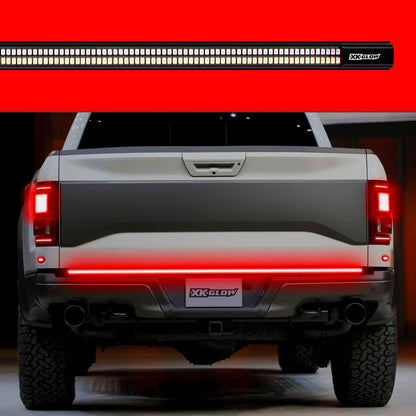 XK Glow Jeep & Truck Running Board Light w/ Turn Signal 2x48in White + Amber XKGLOW