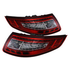 Load image into Gallery viewer, Xtune Porsche 911 997 05-08 LED Tail Lights Red Clear ALT-ON-P99705-LED-RC SPYDER