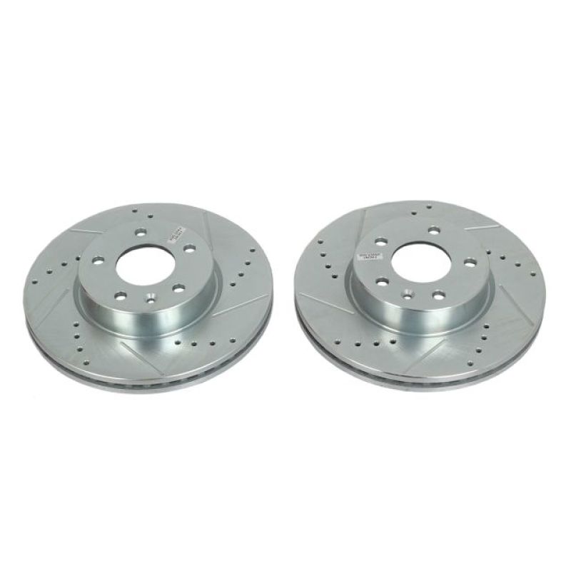 Power Stop 13-18 Cadillac ATS Front Evolution Drilled & Slotted Rotors - Pair PowerStop
