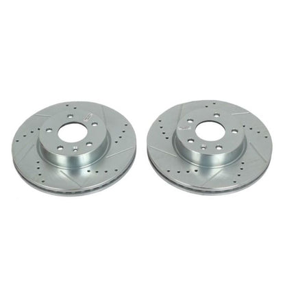 Power Stop 13-18 Cadillac ATS Front Evolution Drilled & Slotted Rotors - Pair PowerStop