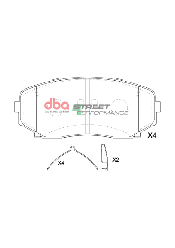 DBA 2018+ Mitsubishi Eclipse Cross SP Performance Front Brake Pads