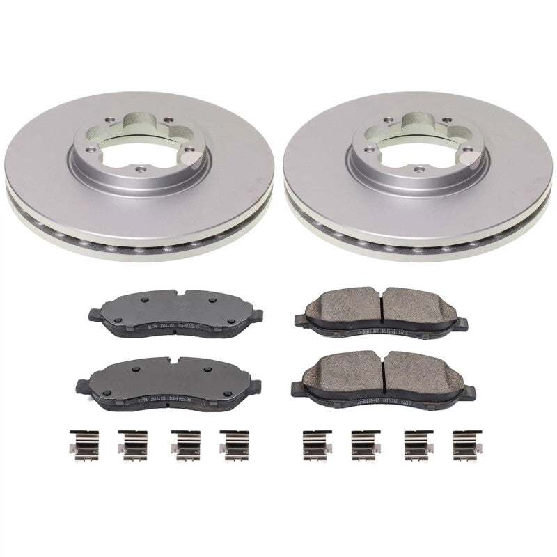 Power Stop 20-21 Ford Transit-150 Front Z17 Coated Brake Kit PowerStop