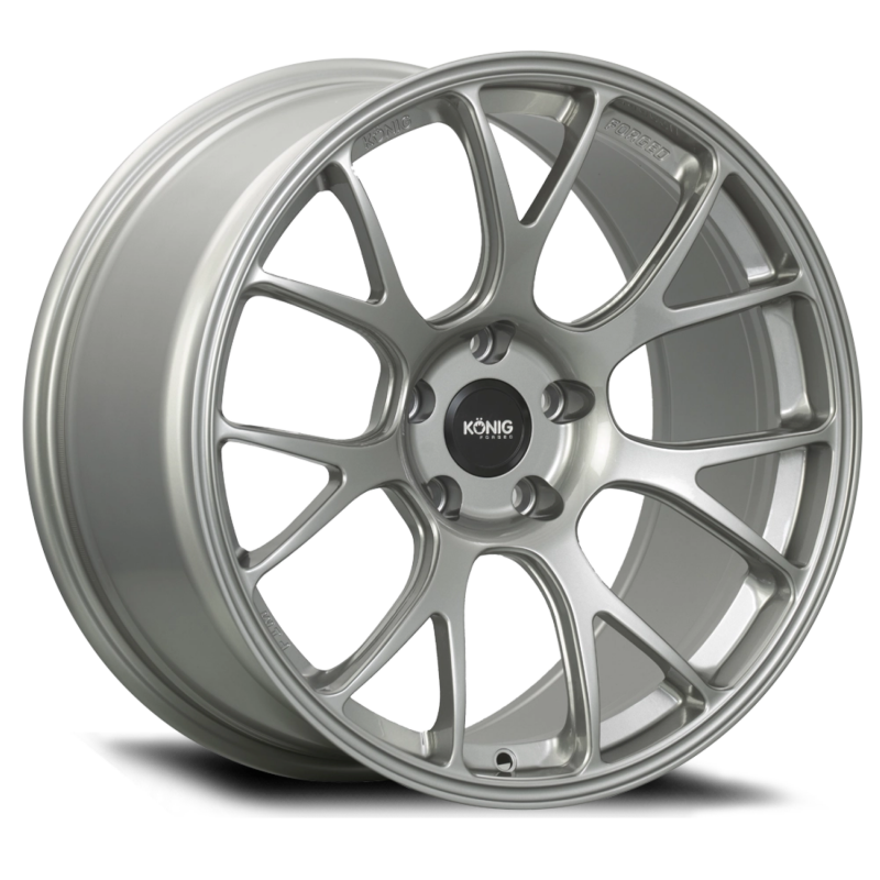 Konig Forged F1M 19X11 5X120 ET44 Ash Silver Knurled Bead