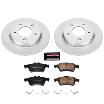 Power Stop 06-13 Mazda 3 Rear Z17 Evolution Geomet Coated Brake Kit PowerStop