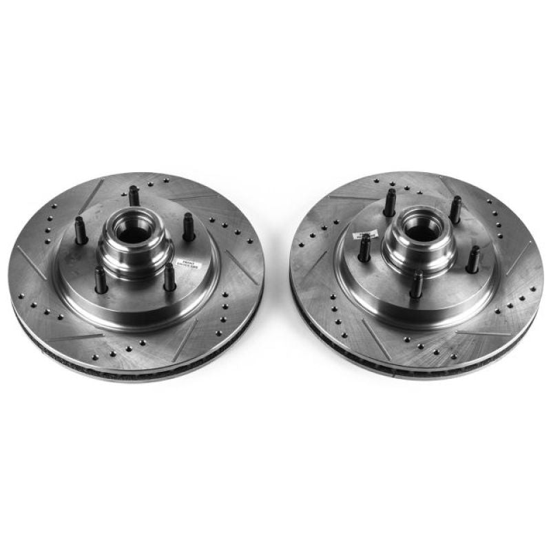 Power Stop 97-00 Ford F-150 Front Evolution Drilled & Slotted Rotors - Pair PowerStop