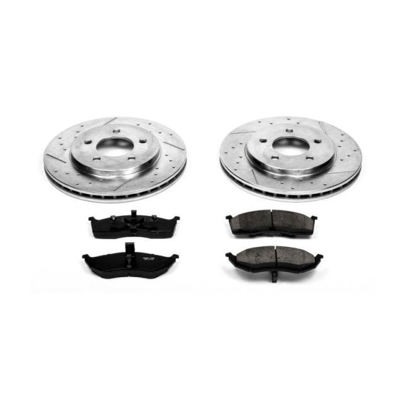 Power Stop 2000 Chrysler Grand Voyager Front Z23 Evolution Sport Brake Kit PowerStop