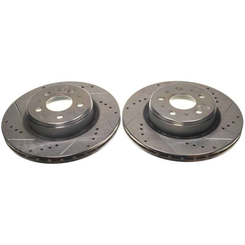 Power Stop 17-21 Tesla 3 Rear Drilled & Slotted Rotor (Pair) PowerStop