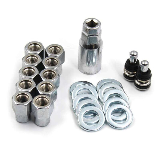 Race Star Pro Forged Lug Kit 7/16in. Closed .50in. Shank 13/16in. Head (1.063in. Washer) - Set of 10 630-51424S-10