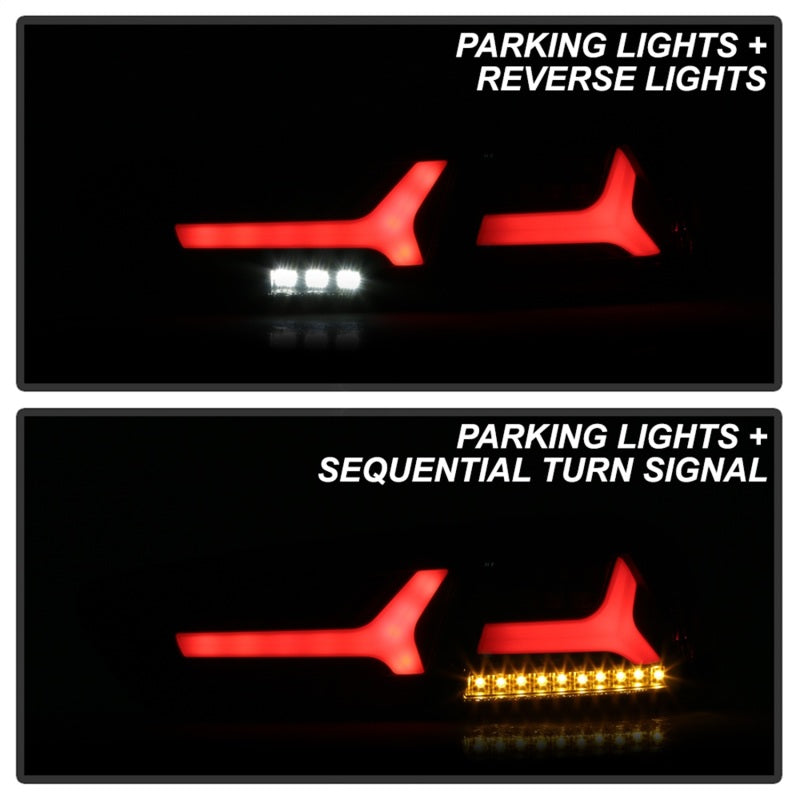 Spyder Mitsubishi Lancer/Evolution X 08-14 V2 LED Tail Lights - Black ALT-YD-ML08V2-SEQ-BK SPYDER