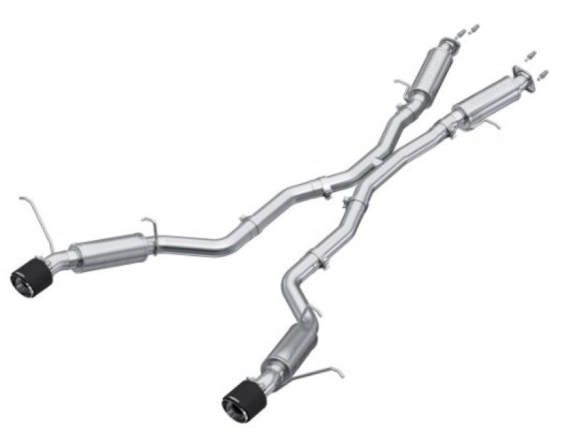 MBRP 2012+ Jeep Grand Cherokee SRT 6.4L 3in Dual Rear Exit T304SS Catback Exhaust - CF Tips MBRP
