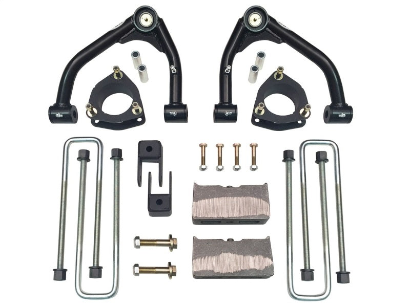 Tuff Country 07-18 Chevy Silverado 1500 2wd 4in Lift Kit (w/1 Pc OE Cast Stl Up Arms No Shocks)