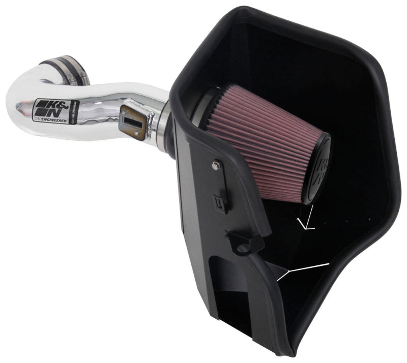 K&N 2019 Chevy Silverado / GMC Sierra 1500 V8-5.3/6.2L Performance Air Intake Kit K&N Engineering