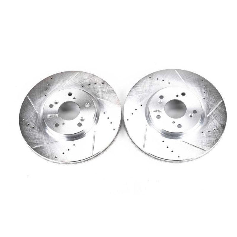 Power Stop 04-08 Acura TL Front Evolution Drilled & Slotted Rotors - Pair PowerStop