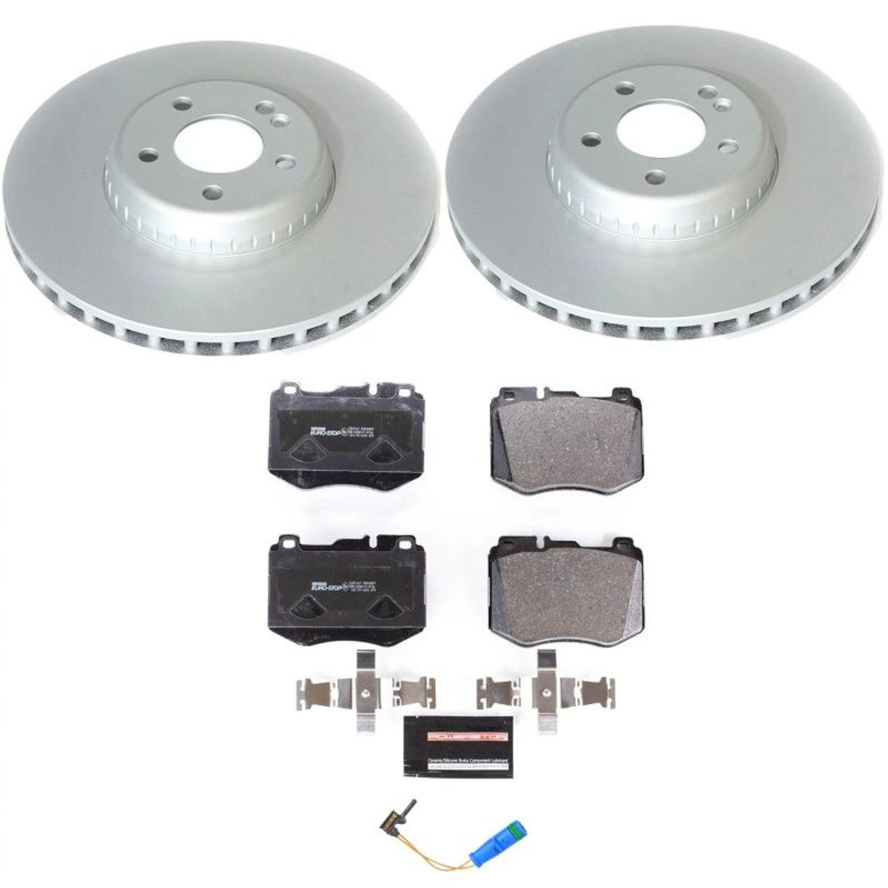 Power Stop 2017 Mercedes-Benz E300 Front & Rear Z17 Evolution Geomet Coated Brake Kit
