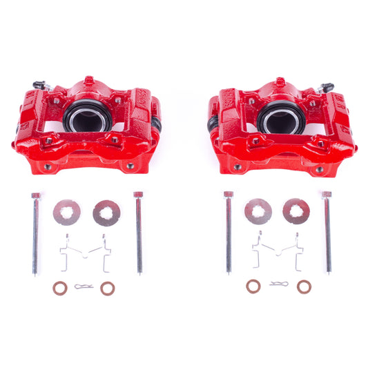 Power Stop 2006 Lexus GS300 Rear Red Calipers w/Brackets - Pair PowerStop