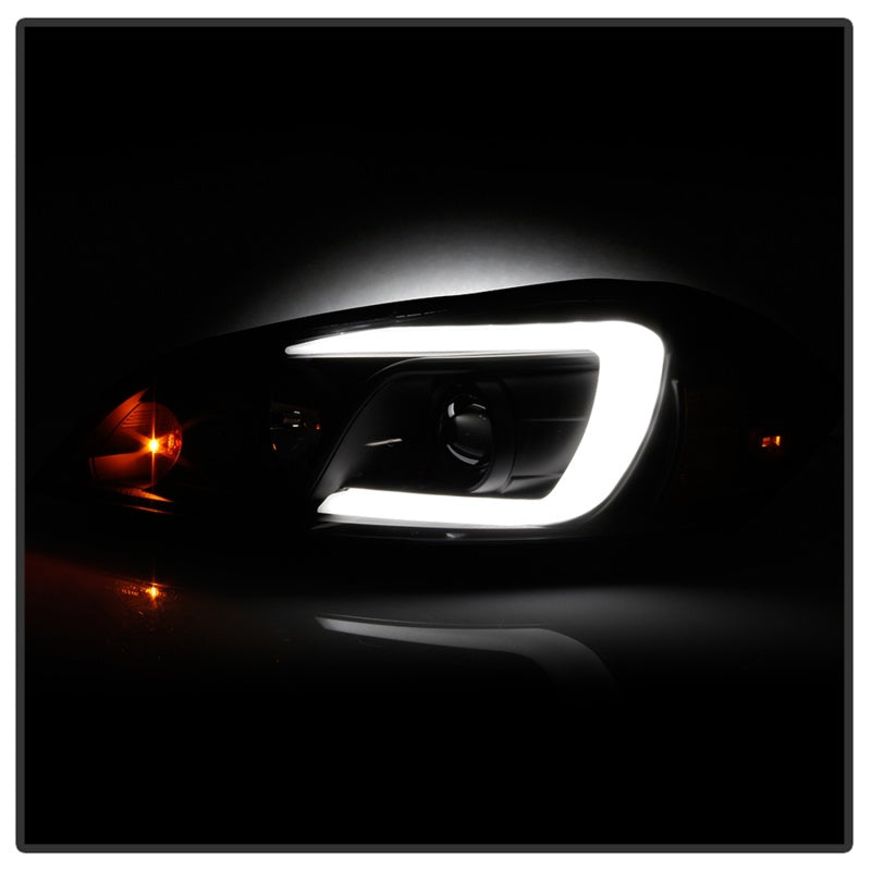 Spyder 06-13 Chevy Impala / 06-07 Chevy Monte Carlo Projector Headlights - Light Bar - Black SPYDER