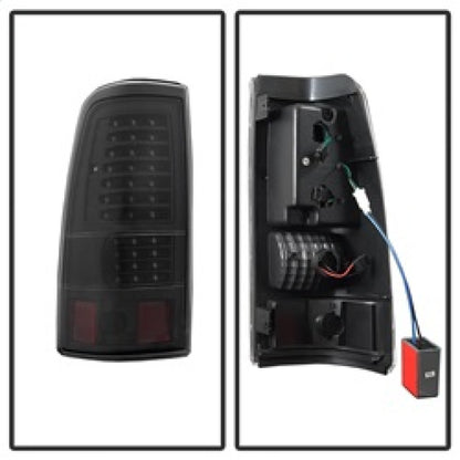 xTune 03-06 Chevrolet Silverado 1500 LED Tail Lights - Black (ALT-JH-CSIL03-LED-BK) SPYDER