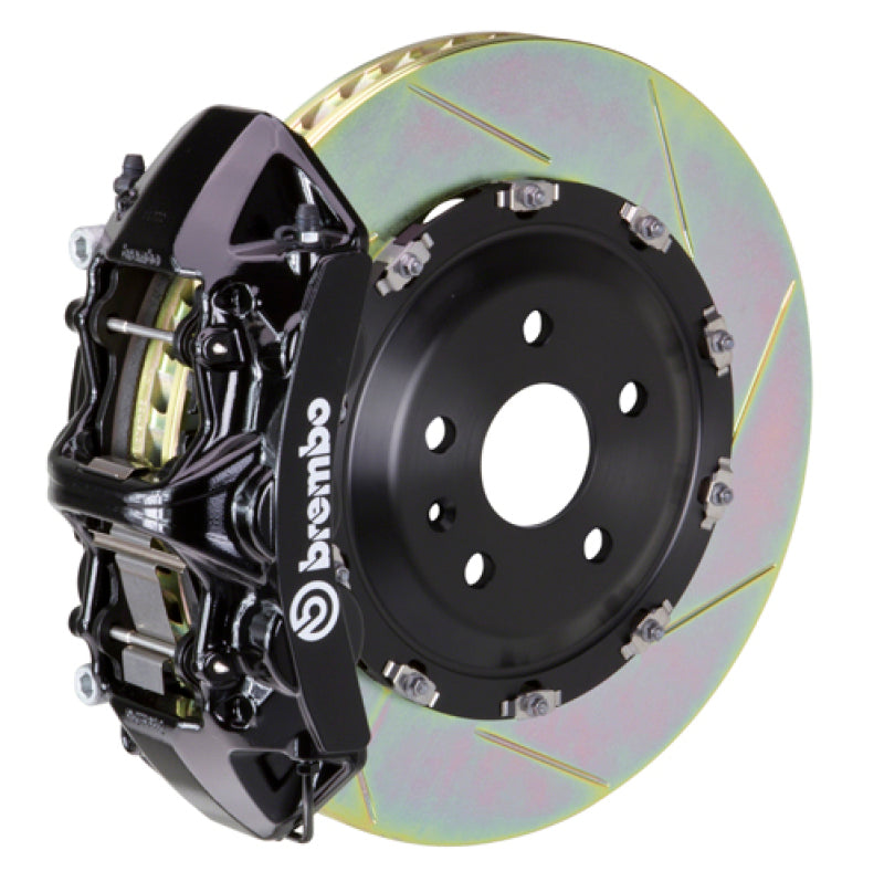 Brembo 04-08 S4 (B6/B7) Front GT BBK 6 Piston Cast 365x34 2pc Rotor Slotted Type-1-Black Brembo