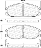 StopTech Premium Ceramic Brake Pads - 308.08640