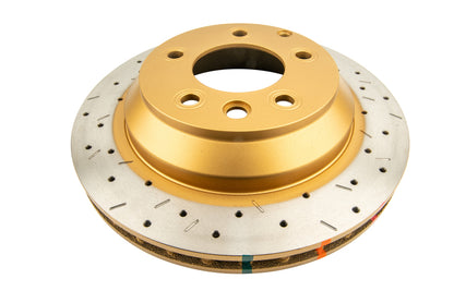 DBA 06-15 Audi Q7 Rear Drilled & Slotted 4000 Series Rotor