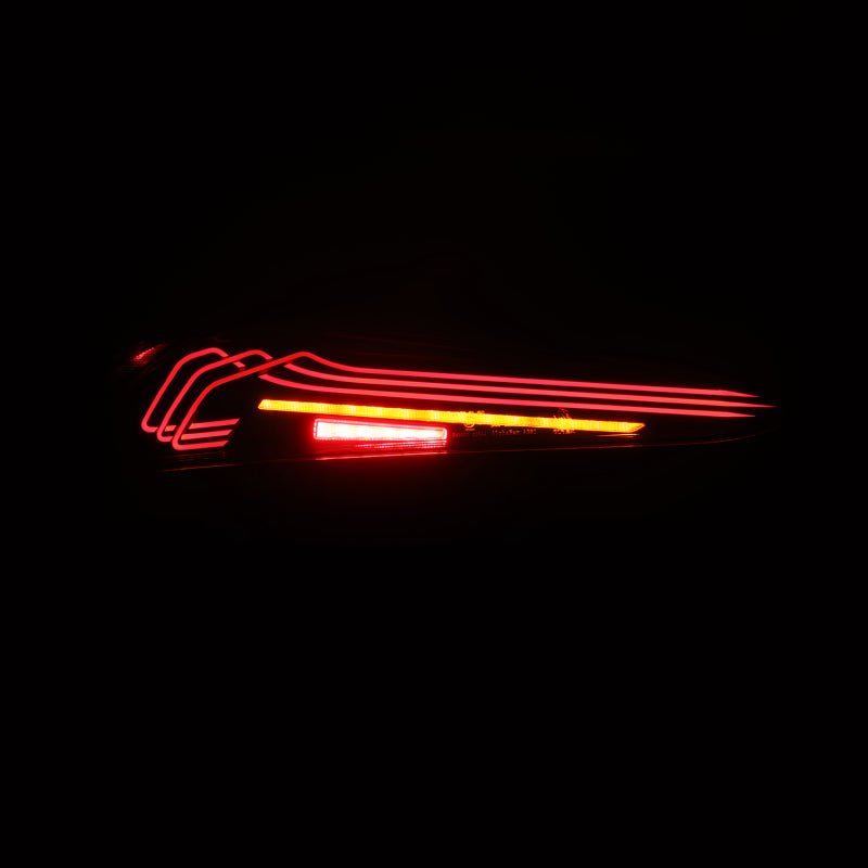 AlphaRex 20-24 Toyota Supra LUXX-Series Laser Style LED Tail Lights Black