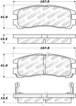 Load image into Gallery viewer, StopTech Premium Ceramic Rear Brake Pads - 308.03830