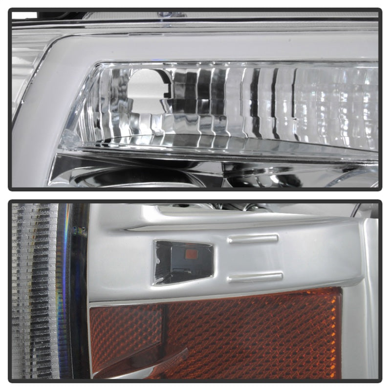 Spyder 04-08 Ford F-150 Light Bar Projector Headlights - Chrome (PRO-YD-FF15004V2-LB-C) SPYDER