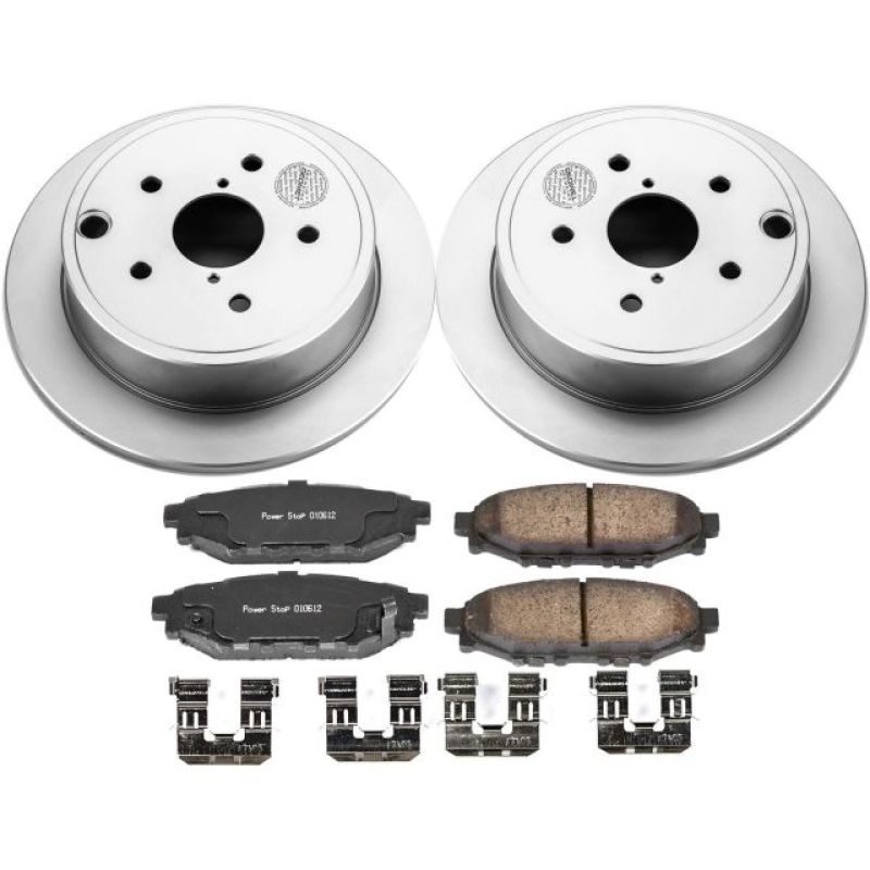 Power Stop 15-19 Subaru WRX Rear Z17 Evolution Geomet Coated Brake Kit PowerStop