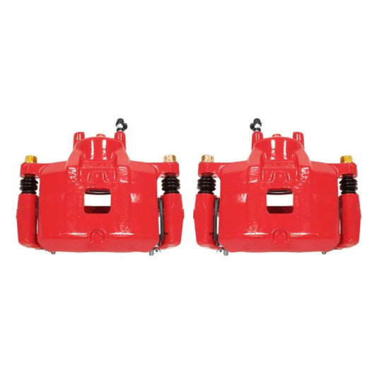 Power Stop 07-12 Dodge Caliber Front Red Calipers w/Brackets - Pair PowerStop