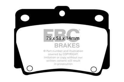 EBC Ultimax2 Rear Brake Pads - UD733 EBC